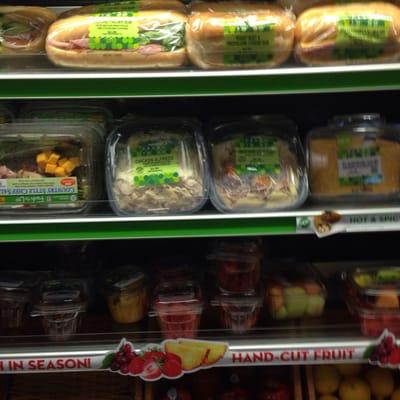 Some nice pre-made sandwich/salad/fruit options if you need a snack when other places are closed.