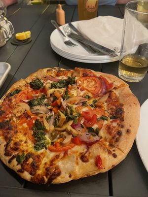 The Garden Pizza and Pumpkin Cider