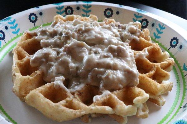 Biscuits & Gravy Waffle