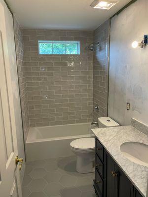 Small bathroom remodel job