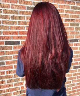 Rich red hair done by Lynda :)