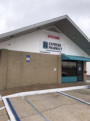 Rx Express storefront, relocated post hurricane Michael to 23rd St.