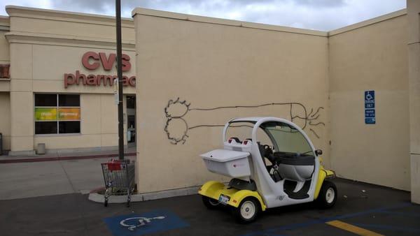 our CVS on 44th and El Cajon bvd.  gets painted on twice a week . its a shame.