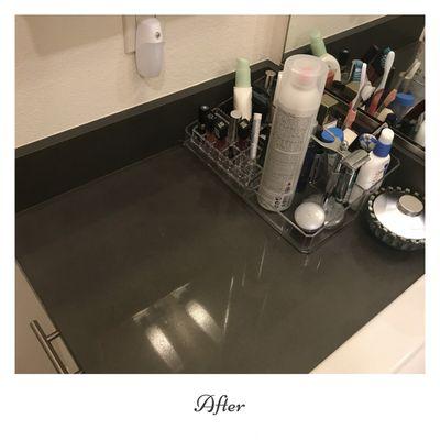 After - Bathroom Counter