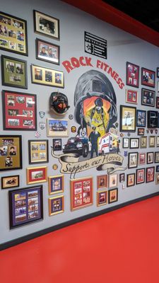 Rock Fitness Honors Vets with a wall