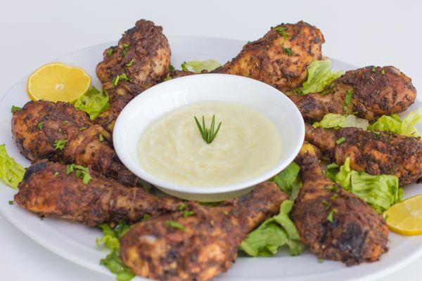 Baked chicken drumsticks with special Bayti spices