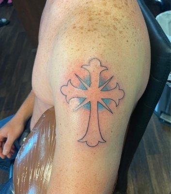 Cross tattoo