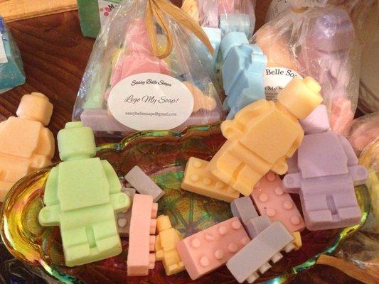 Lego soap smells like smarties