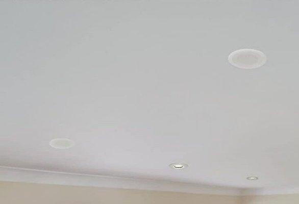 Ceiling Speakers in the Master Bathroom