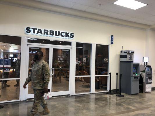 Inside ATM & Starbucks