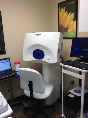 Optos "Opto-Map" Retinal Exam