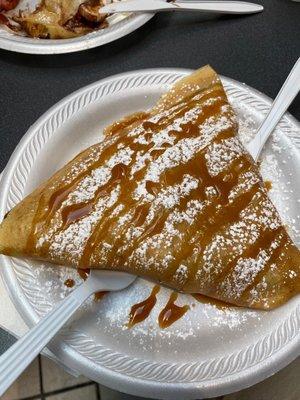 Nutella Banana Fresh Strawberry with Caramel