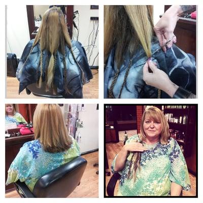 Locks of love haircut by Tonya LaRoc