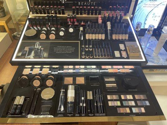 Cle de Peau makeup section