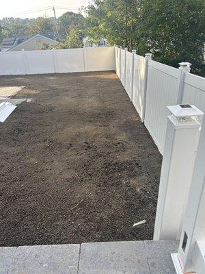 Additional white fence