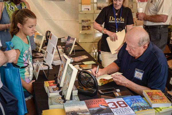 Deeds authors at the Decatur Book Festival