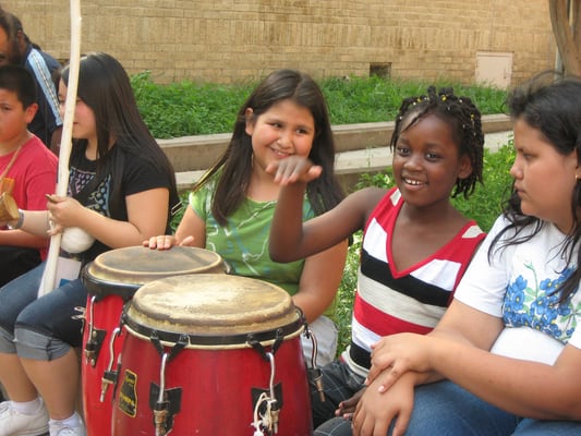 Happy drumming