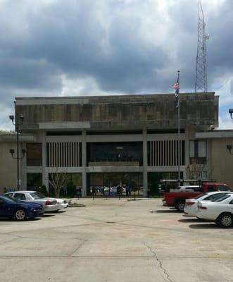 Clerk's office is inside courthouse