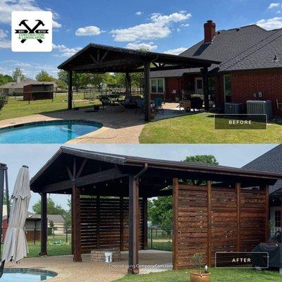 Patio cover upgrades. Call us, we can help you with your next project