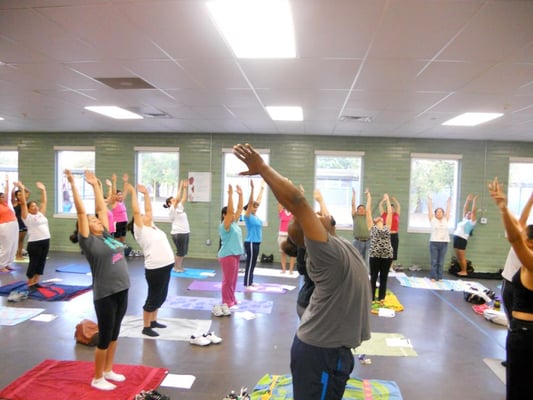 Yoga class was at KIPP