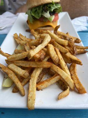 Entree:  Hut Burger & Fries