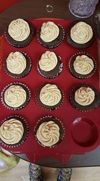 Chocolate Peanut Butter Cup Cupcake with Peanut Butter Frosting