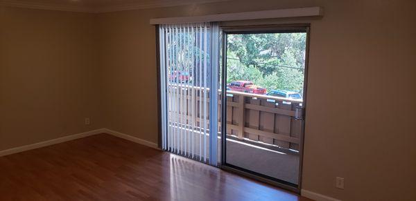 Sliding Patio Door - Your Private Patio In All Units!