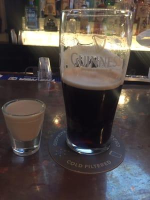 About to get an Irish car bomb in!