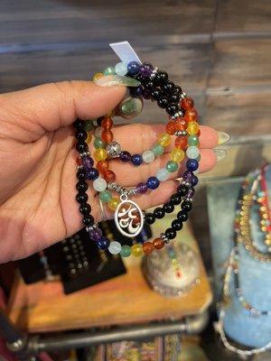 7 chakra bracelet wrap