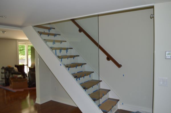 Tempered Glass Stairway Partition