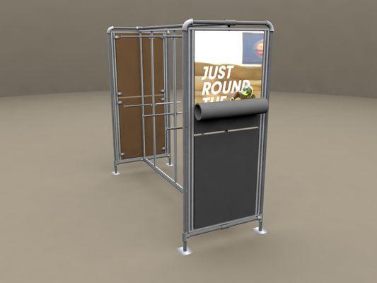 3D rendering of magnetic store display