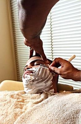 Hot towel shaves!!!