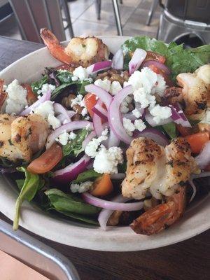 Cuoppo Salad with Grilled Shrimp  7-1-2017