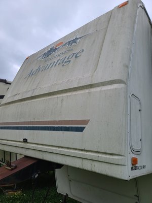 This was a before photo of a customer's trailer we cleaned