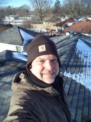 Winter roof inspection