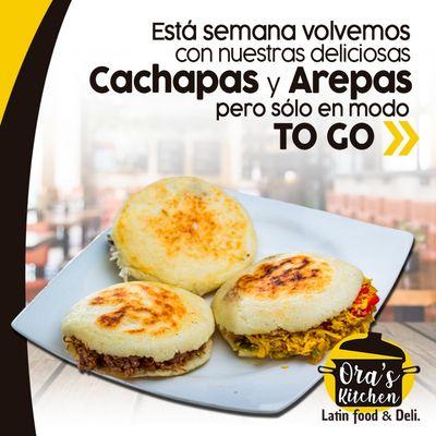 Nuestras ricas arepas.