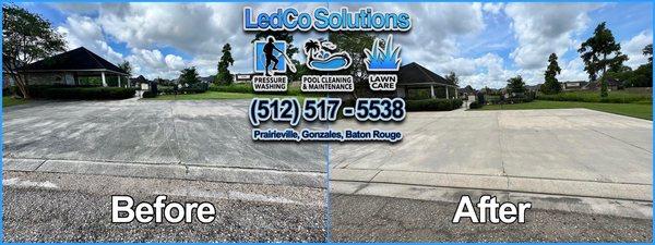 Pressure Washing Service near Gonzales, La. LedCo Solutions - Outdoor Management. Call 512-517-5538.