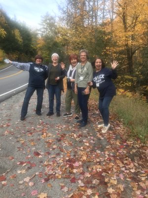 Enjoying fun times while looking at leaf change in the Northeast