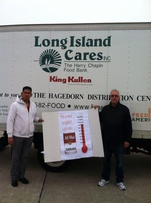 Ask LI Cares about our charity. We have now raised almost 50,000 cans of food since 2009.