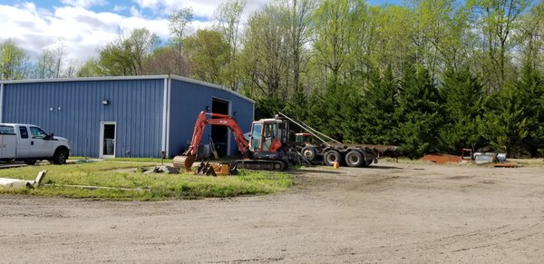 Excavator used for demo services.