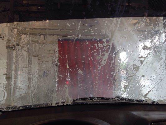 Inside car wash