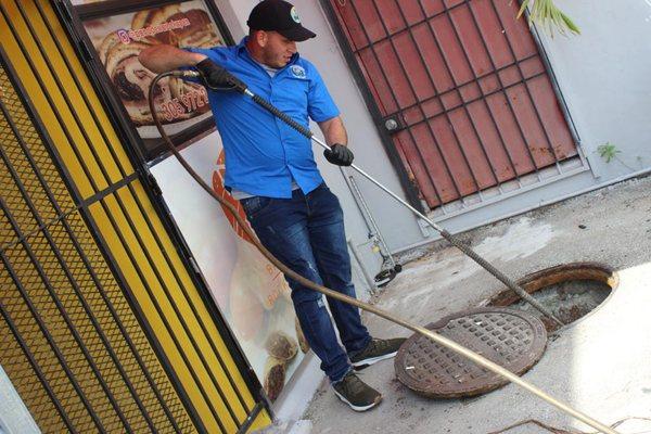 Grease trap cleaning