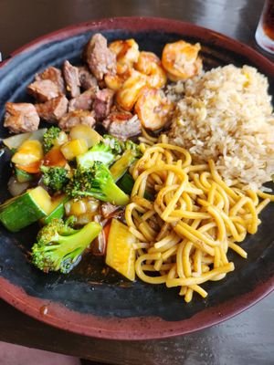 Filet and shrimp hibachi