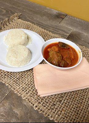 White Rice & Ayamase Sauced Stew