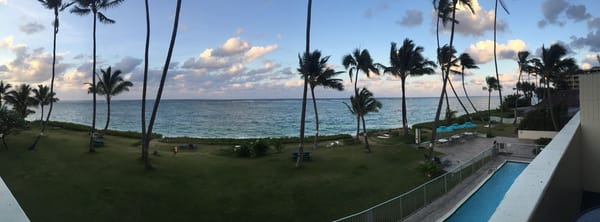 Panoramic view from the lanai :)