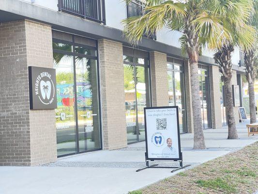 The entrance to Heights Dental located 6008 on N Florida Avenue.