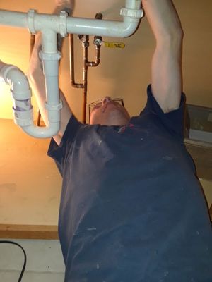 Donald Ritter III of First Chance Plumbing and Sewer: Kitchen faucet install.