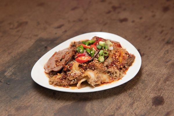 Sliced Beef and OX tongue in Chilli Sauce