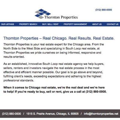 Thornton Properties - Real Chicago. Real Results. Real Estate.