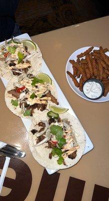 Street Tacos & Fried Green Beans